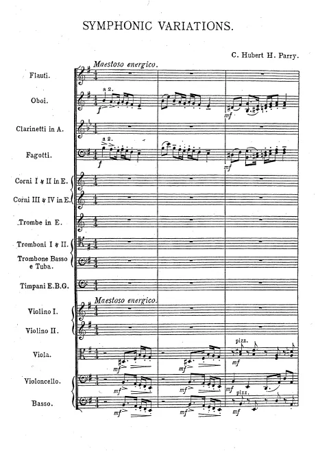 First page of Symphonic Variations