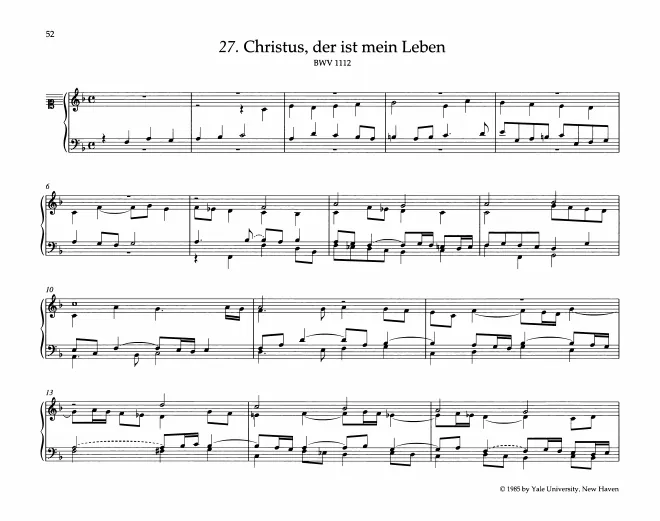 First page of Christus, der ist mein Leben