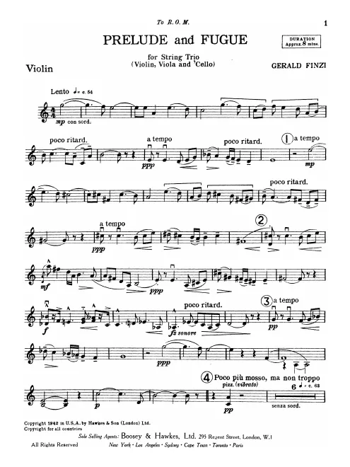 First page of Prelude and Fugue