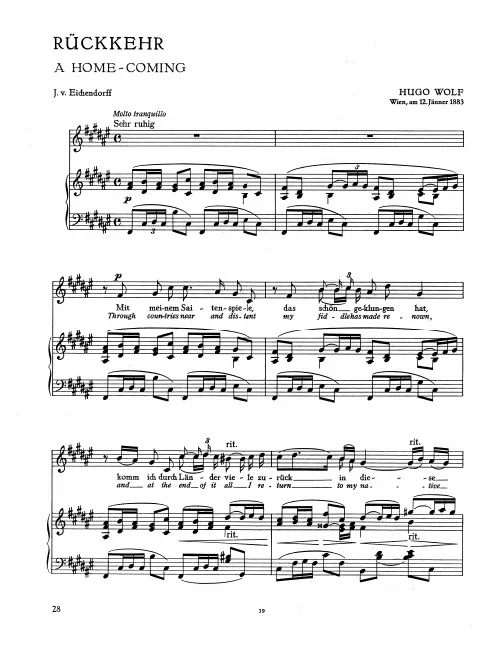 First page of Rückkehr