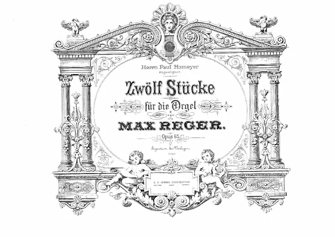 First page of 12 Stücke für die Orgel