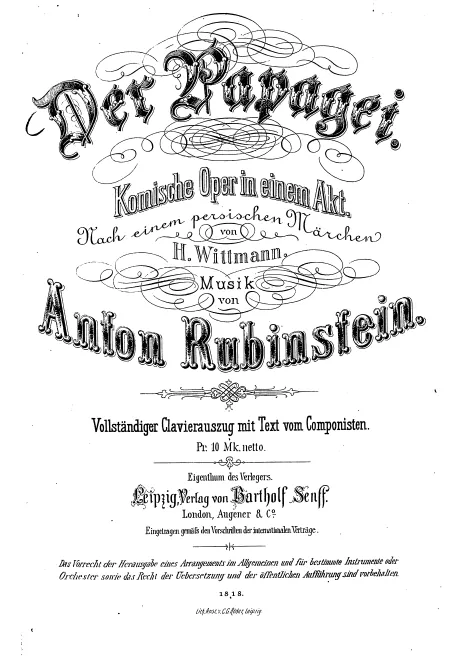 First page of Der Papagei