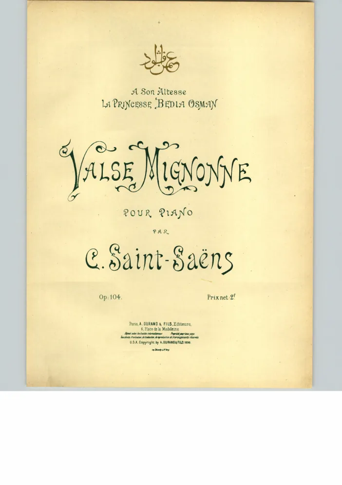 First page of Valse mignonne