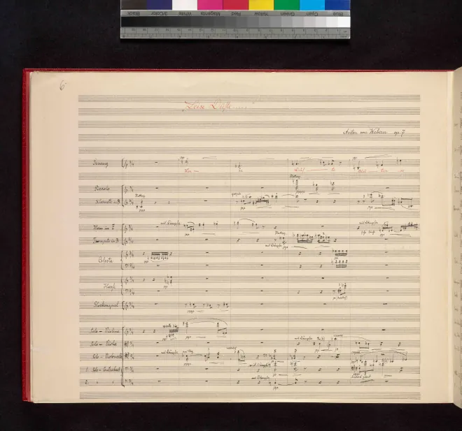 First page of 3 Lieder for Voice and Orchestra