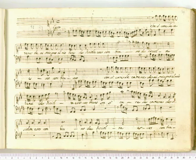 First page of Son sì care le catene