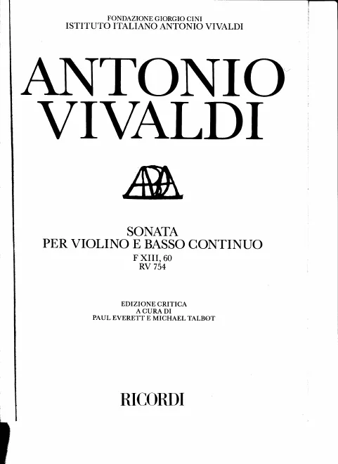 First page of Violin Sonata in C major
