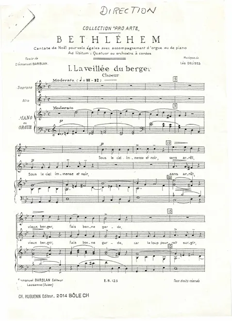 First page of Messe brève