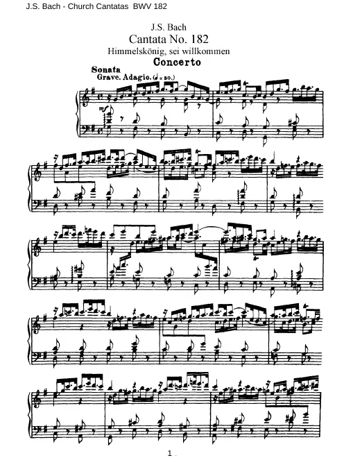 First page of Himmelskönig, sei willkommen