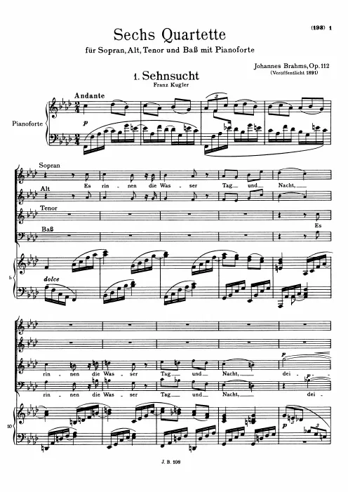 First page of 6 Quartets