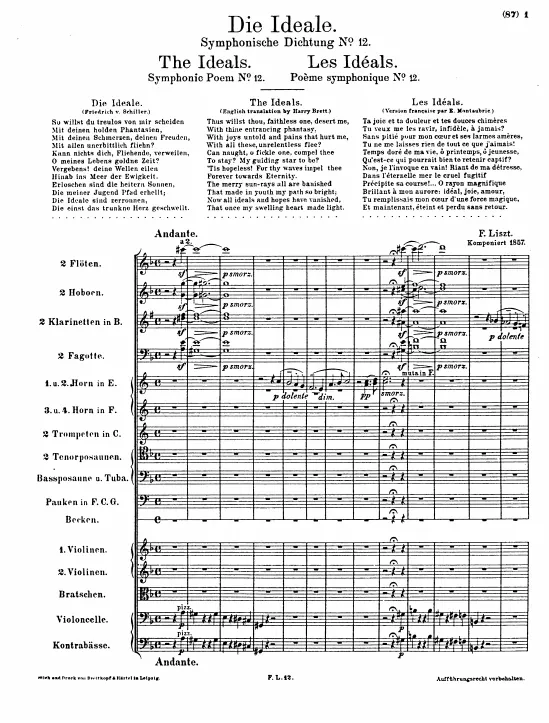 First page of Die Ideale