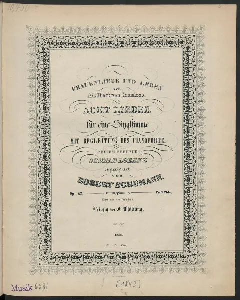 First page of Frauenliebe und Leben