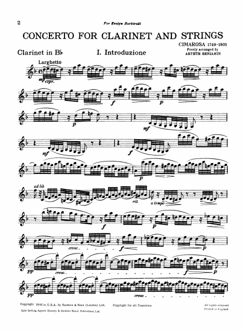 First page of Oboe Concerto in C minor