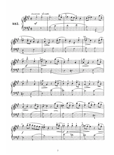 First page of Keyboard Sonata in A major