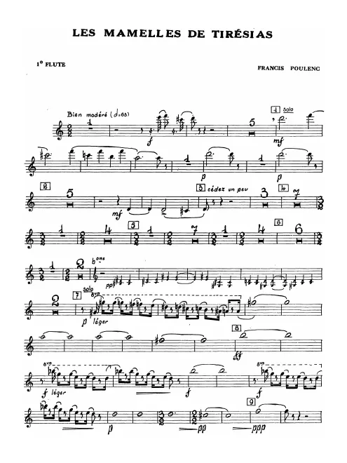 First page of Les mamelles de Tirésias