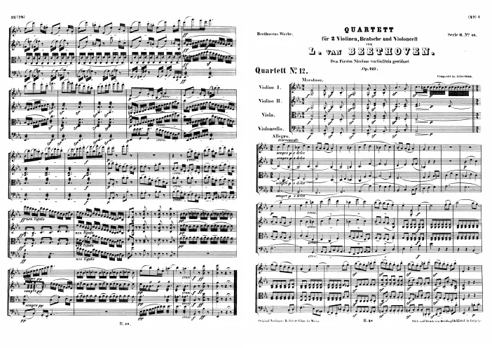 First page of String Quartet No.12