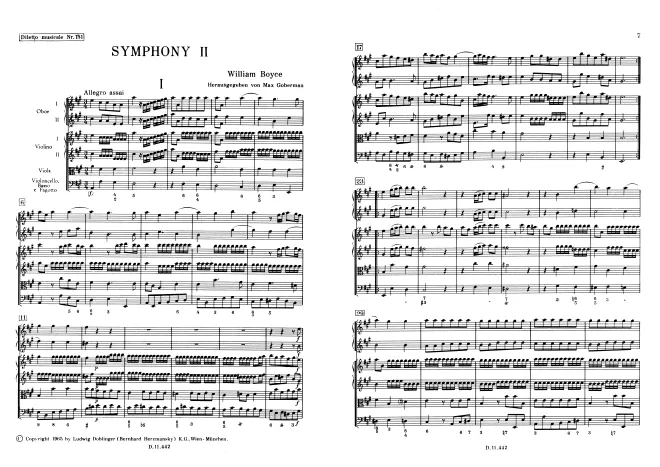 First page of Symphony No.2 in A major