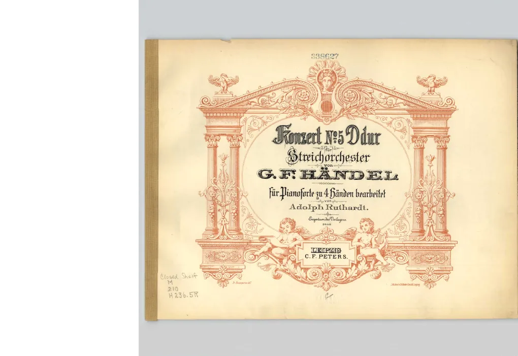 First page of Concerto Grosso in D major