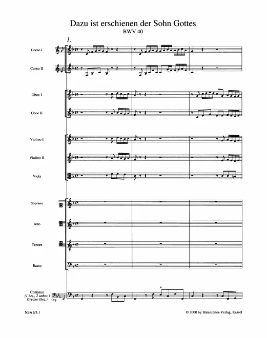 First page of Dazu ist erschienen der Sohn Gottes