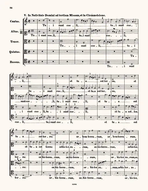 First page of Tui sunt caeli