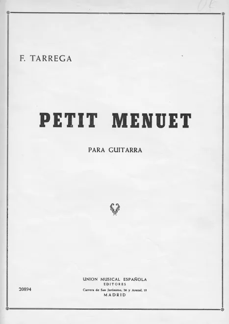 First page of Petit menuet