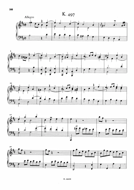 First page of Keyboard Sonata in B minor