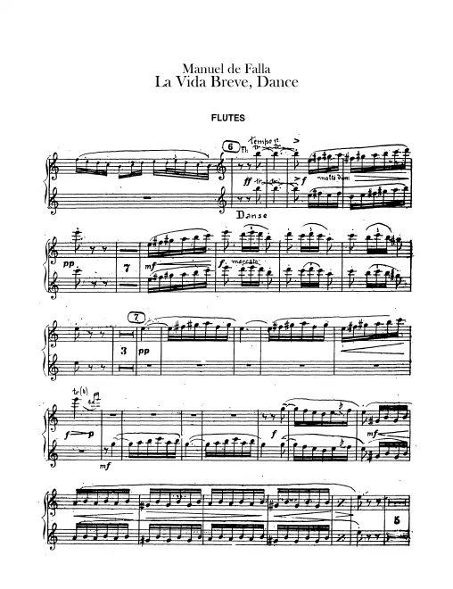 First page of La Vida Breve