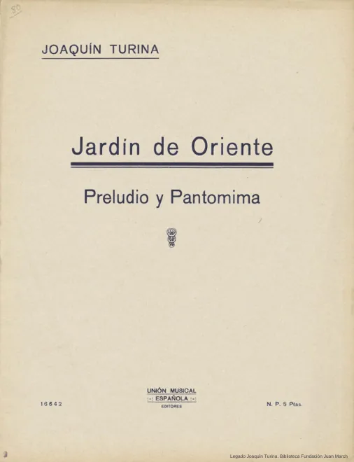 First page of Jardín de Oriente