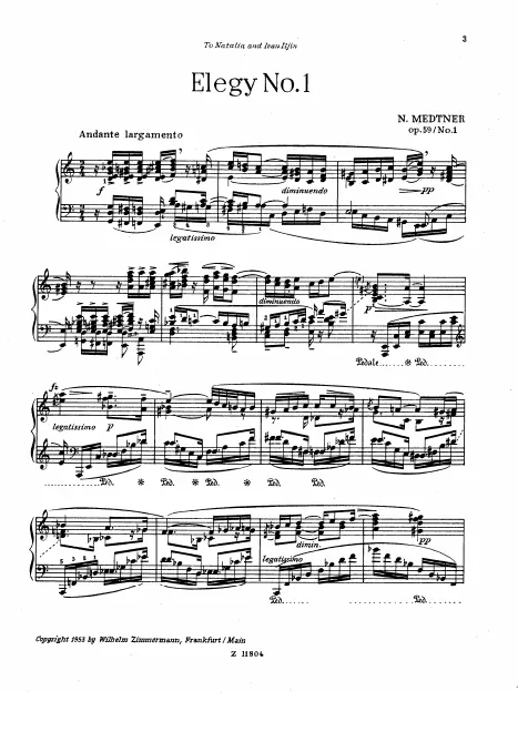 First page of 2 Elegies