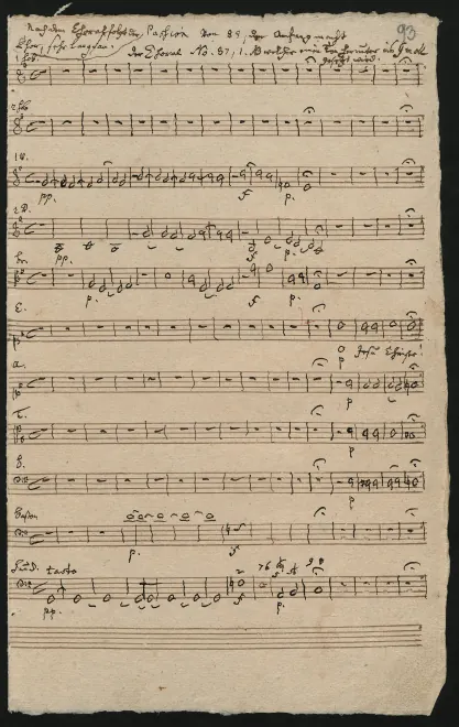First page of Matthäus-Passion