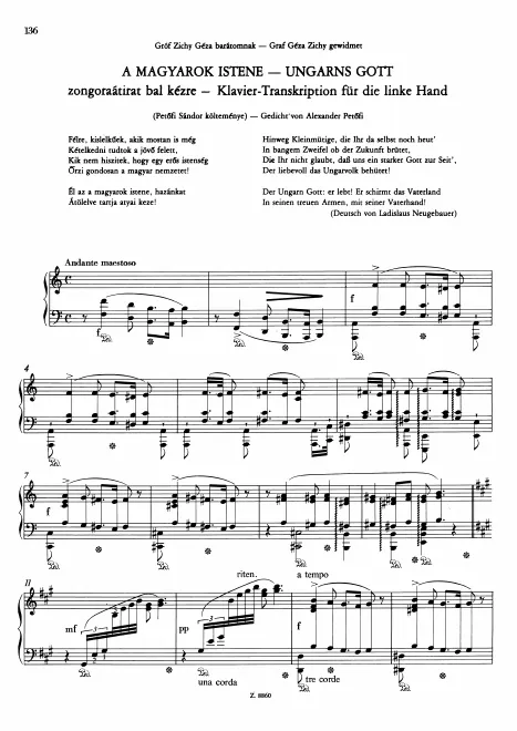 First page of A Magyarok Istene