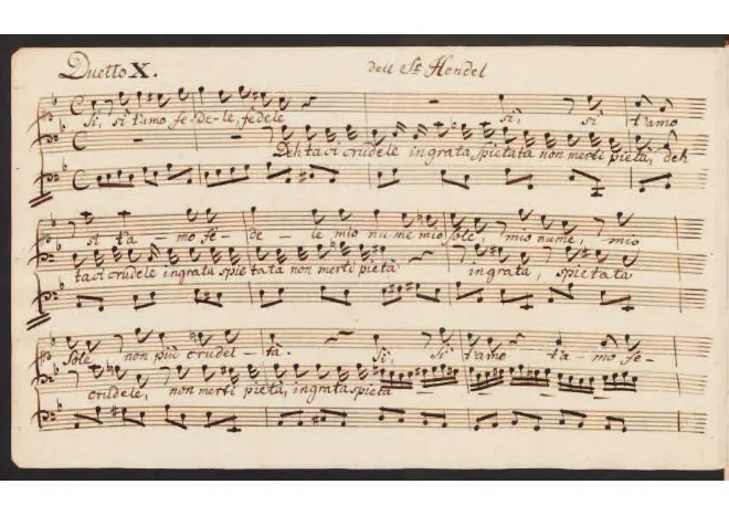 First page of Sì t'amo fedele