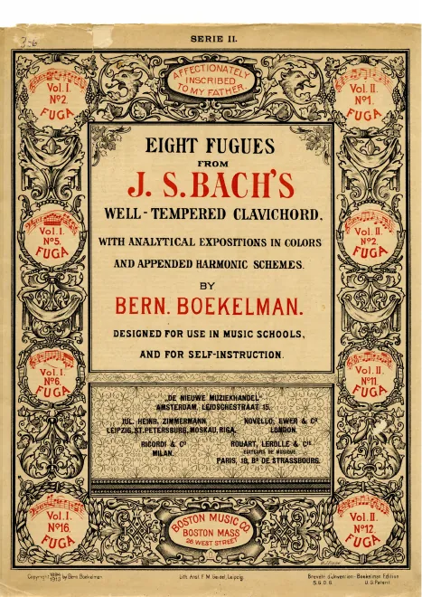 First page of Eight Fugues from J. S. Bach's Well-Tempered Clavichord