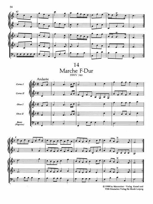 First page of March in F major