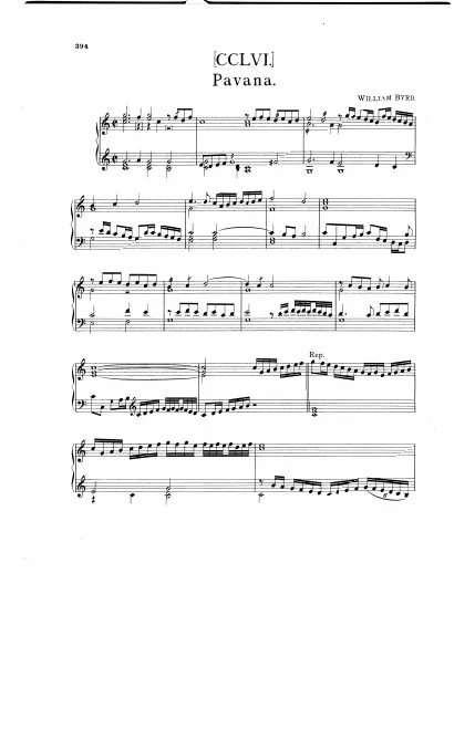 First page of Pavana