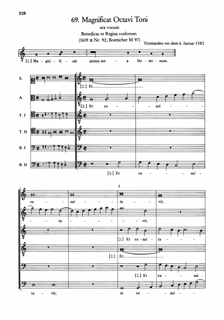 First page of Magnificat octavi toni