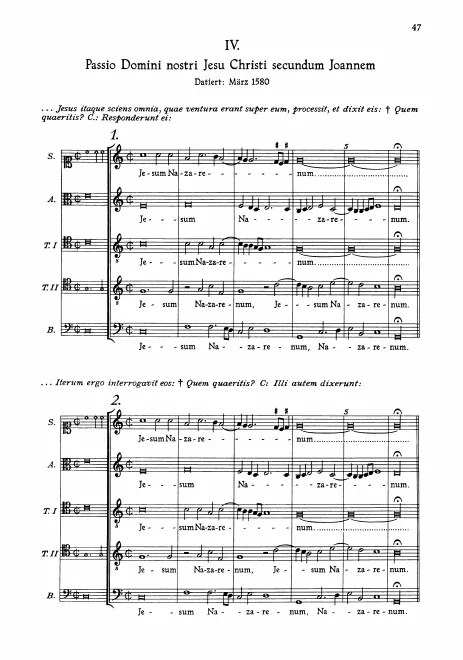 First page of Passio Domini nostri Jesu Christi secundum Jo"h"annem
