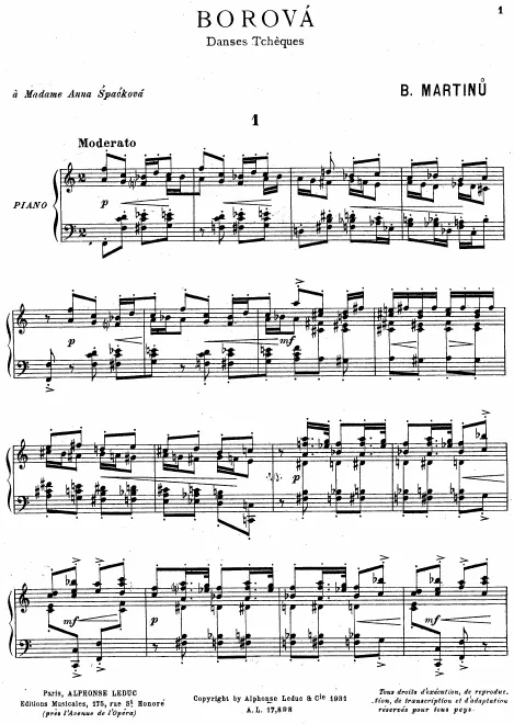 First page of Borová