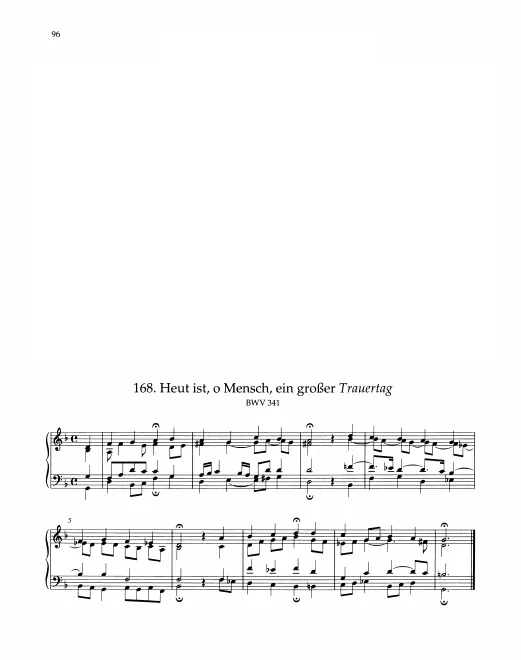 First page of Heut ist, o Mensch, ein großer Trauertag