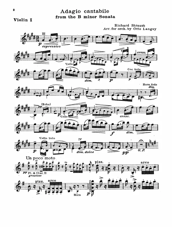 First page of Piano Sonata