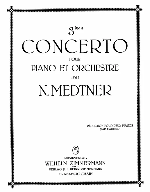 First page of Piano Concerto No.3