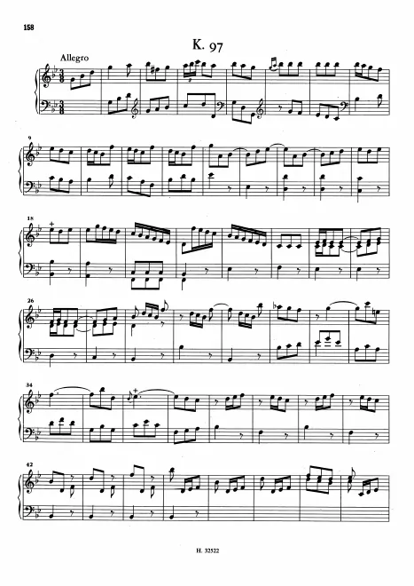 First page of Keyboard Sonata in G minor