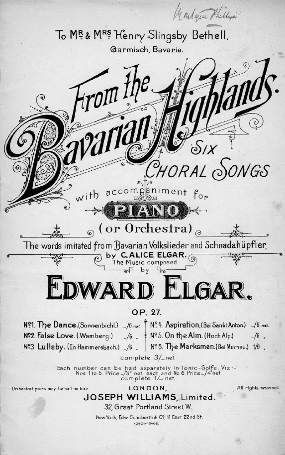 First page of From the Bavarian Highlands