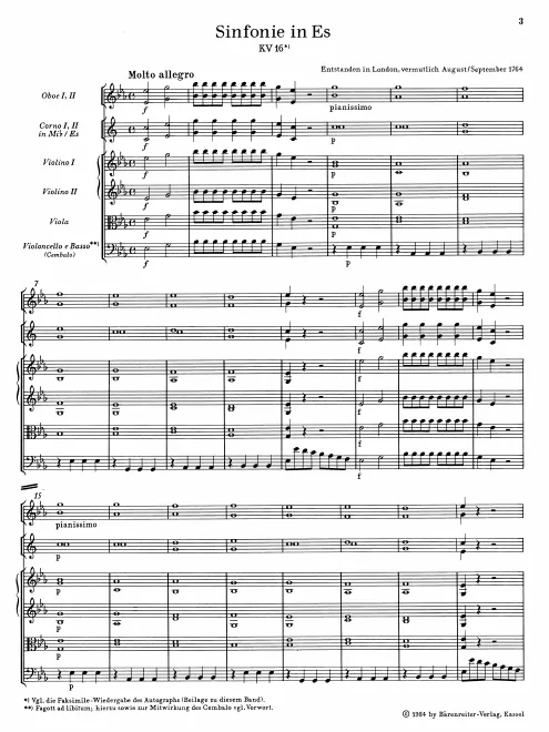 First page of Symphony No.1