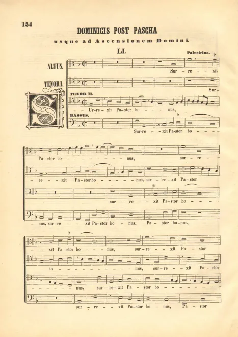 First page of Surrexit Pastor bonus