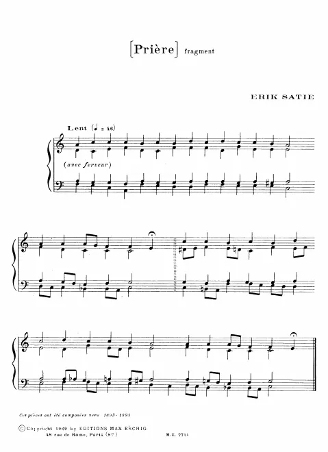 First page of Prière