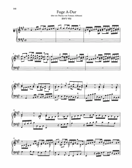First page of Fugue