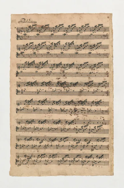 First page of Prelude and Fugue No.1 in C major