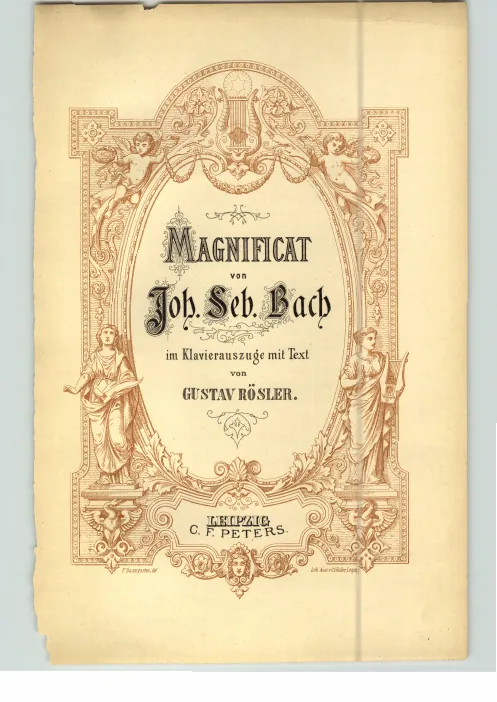First page of Magnificat in D-Dur