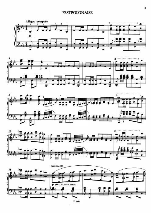 First page of Festpolonaise