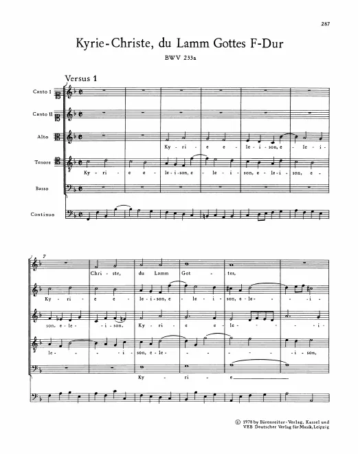 First page of Kyrie